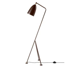 Lampadaire, Gräshoppa, bois, marron, L39cm, H132cm - Gubi