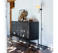 Lampadaire, Guadalupe, beige, L25cm, H150cm - Faro