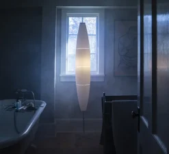 Lampadaire, Havana, blanc et aluminium, Ø23cm, H172cm - Foscarini