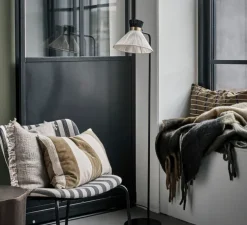 Lampadaire, HDCord, blanc & noir, Ø25cm, H134cm - House Doctor