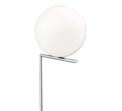 Lampadaire, IC Lights Floor 1, opalin et chrome, Ø27,5cm, H135cm - Flos