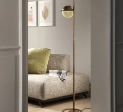 Lampadaire, Iglù STL1, bronze, LED, dim, 3000K, 1450 lm, L24cm, H162cm - Masiero