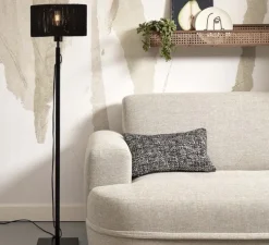 Lampadaire, Iguazu, noir, Ø30cm, H125cm - Good&Mojo