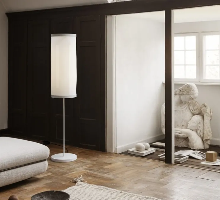 Lampadaire, Isol Floor 30/76, beige, Ø30cm, H148cm - Astep