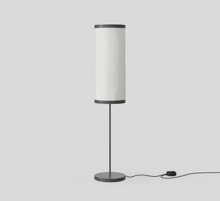 Lampadaire, Isol Floor 30/76, noir, Ø30cm, H148cm - Astep