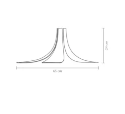 Lampadaire, Jazz, bois chêne, Ø65cm, H140cm - UMAGE