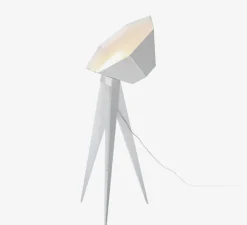 Lampadaire, Jean, blanc, DIM, H136cm - Fraumaier