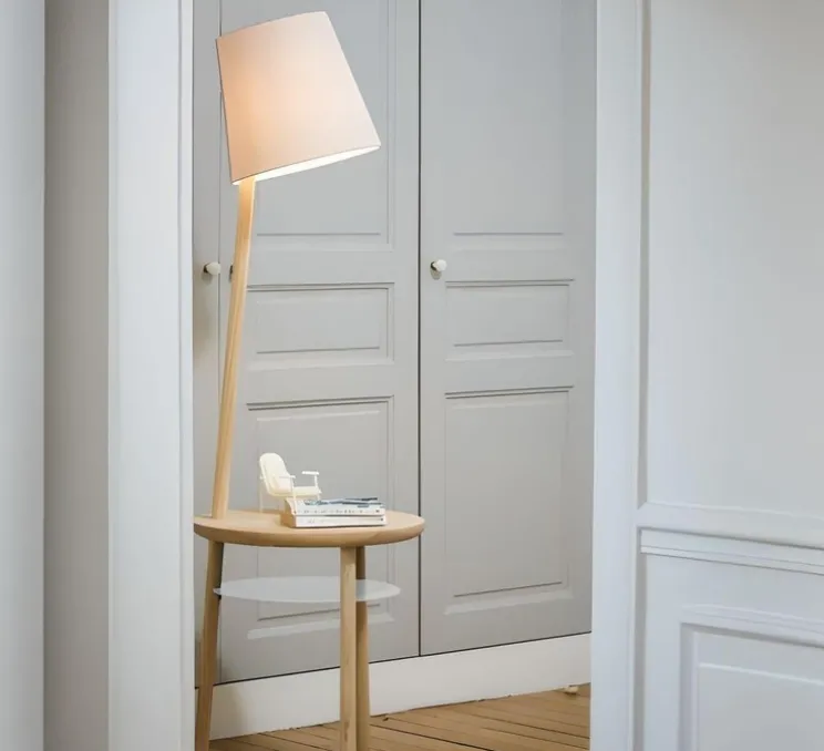 Lampadaire, Josette, blanc, H140cm - Hartô