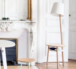 Lampadaire, Josette, blanc, H140cm - Hartô