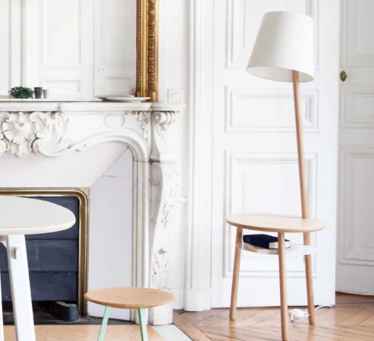 Lampadaire, Josette, blanc, H140cm - Hartô