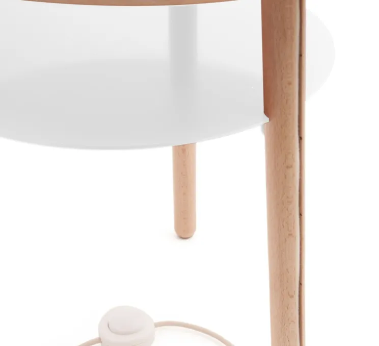Lampadaire, Josette, blanc, H140cm - Hartô
