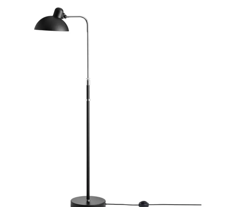 Lampadaire, Kaiser 6580-F, noir mat, L22,5cm, H135cm - Fritz Hansen