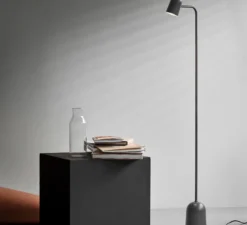 Lampadaire, Lampadaire Buddy, gris, L12,2cm, H130cm - Northern