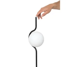 Lampadaire, LE VITA, dimmable , noir, LED, 2700K, 570lm, Ø20cm, H118cm - FARO