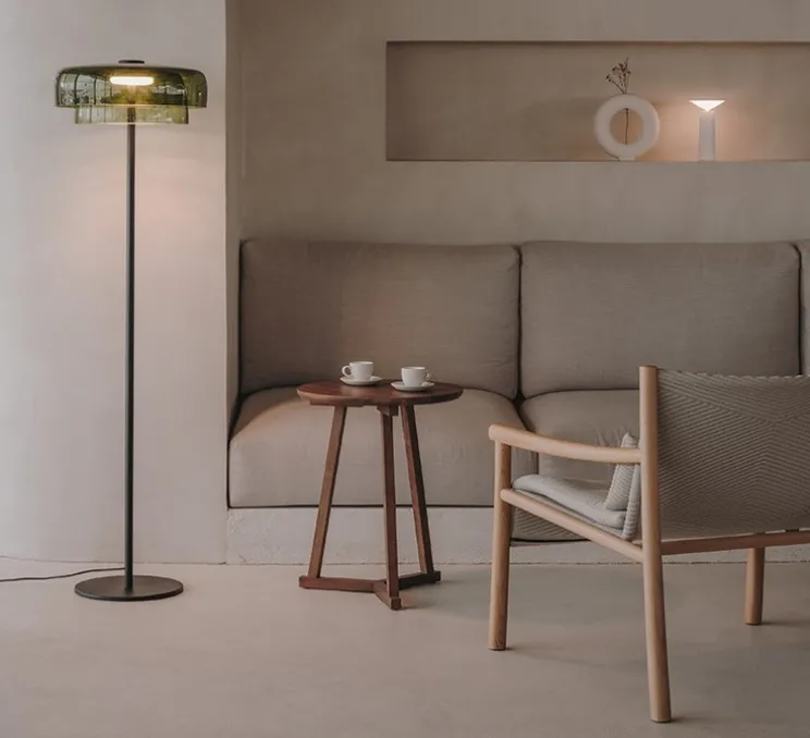 Lampadaire, Levels, 2 bodies, Vert, LED, dim, 2700-3000-4000K, 750 lm, Ø42cm, H145cm - LEDS C4