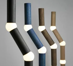 Lampadaire, Lightbone, bleu, LED, 2700K, 200 lm, Ø31,8cm, H124,3cm - Oblure