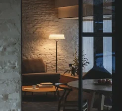 Lampadaire, Lily 5725, noir, LED, dim, 2700K, 2170 lm, Ø49cm, H155cm - Vibia