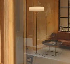 Lampadaire, Lily 5725, noir, LED, dim, 2700K, 2170 lm, Ø49cm, H155cm - Vibia