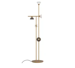 Lampadaire, Linfa 565.65, or chaud, IP40, LED, dim, 2700K, 1750 lm, Ø46cm, H176cm - Tooy