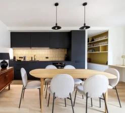 Lampadaire, liseuse, Link, noir, LED, Ø20cm, H110cm - Faro