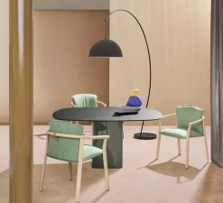 Lampadaire, L002T/BA, noir mat, Ø52cm, H235cm - Pedrali