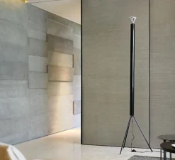 Lampadaire, Luminator, anthracite, dimmable, Ø60cm, H189cm - Flos