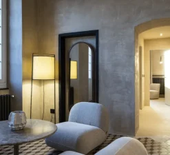 Lampadaire, Macao 551.64, noir et blanc, Ø52cm, H150cm - Tooy