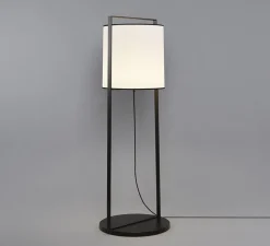 Lampadaire, Macao 551.64, noir et blanc, Ø52cm, H150cm - Tooy