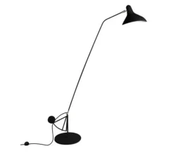 Lampadaire, Mantis BS1 B , noir, Ø29cm, H155cm - Dcw editions