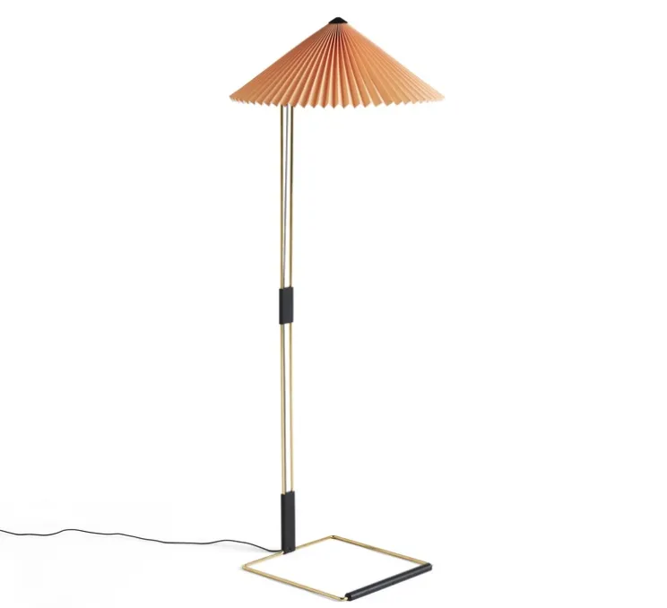 Lampadaire, Matin, orange pêche, LED, dim, 2600K, 420 lm, L50cm, H129cm - HAY