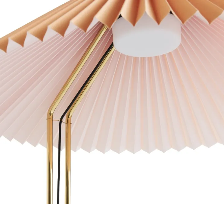 Lampadaire, Matin, orange pêche, LED, dim, 2600K, 420 lm, L50cm, H129cm - HAY