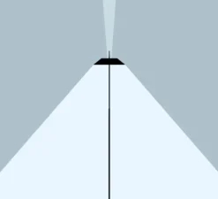 Lampadaire, Mayfair, blanc, LED, 2700K, 417lm, Ø30cm, H147cm - Vibia