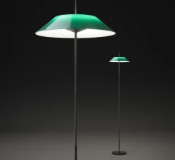 Lampadaire, Mayfair, vert, LED, 2700K, 484lm, Ø30cm, H147cm - Vibia