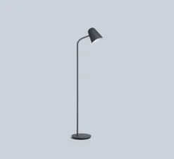 Lampadaire, Me, gris, LED, dim, 3000k, 1200lm, L25cm, H135cm - Northern
