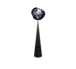 Lampadaire, Melt Cone Fat, gris fumé, LED, dim, 3000K, 800 lm, L50cm, H174cm - Tom Dixon