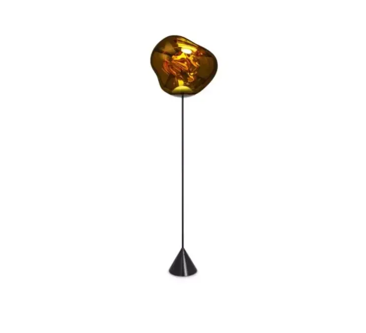 Lampadaire, Melt Cone Slim, or, LED, 3000K, 800 lm, L50cm, H180cm - Tom Dixon