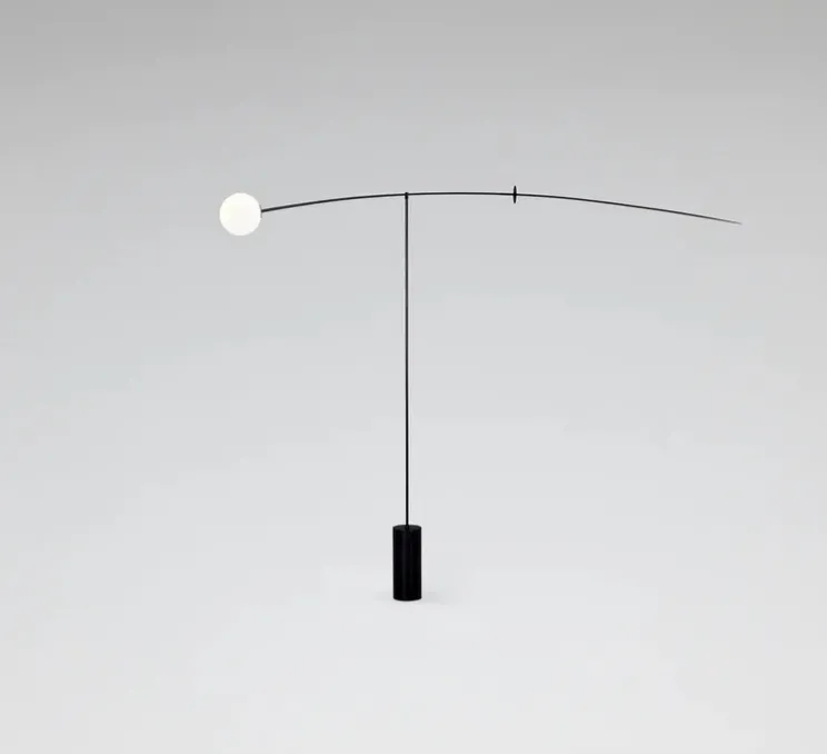 Lampadaire, Mobile Chandelier 5, noir, LED, 2700K, 800 lm, L230cm, H178,2cm - Anastassiades Studio