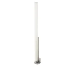 Lampadaire, Model-T, inox satiné, LED, dim, 2700K, 6600 lm, Ø23cm, H185cm - KDLN
