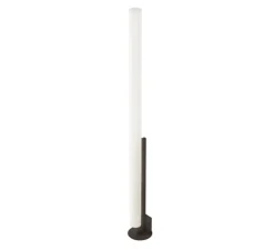 Lampadaire, Model-T, noir brillant, LED, dim, 2700K, 6600 lm, Ø23cm, H185cm - KDLN