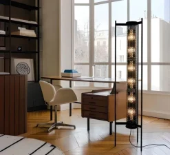 Lampadaire, Monceau, coal et petrol, IP67, L13cm, H154,5cm - Sammode