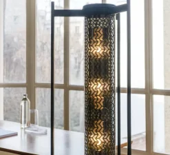 Lampadaire, Monceau, coal et petrol, IP67, L13cm, H154,5cm - Sammode