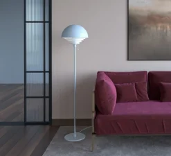 Lampadaire, Motown, blanc, Ø36cm, H150cm - Herstal