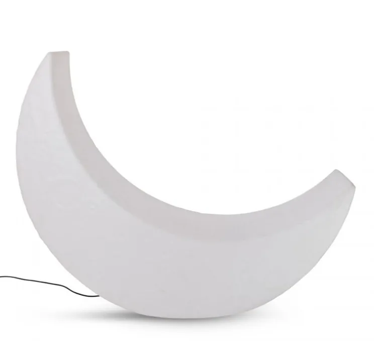 Lampadaire, My Moon, blanc, IP44, L44cm, H122cm - Seletti