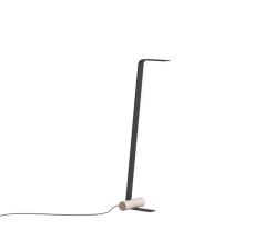 Lampadaire, Nastro 563.61, noir texturé, beige, IP40, LED, dim, 2700K, 1100 lm, L30cm, H145cm - Tooy