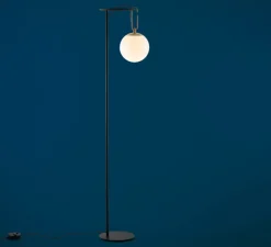 Lampadaire, NH, noir, laiton et blanc, Ø42cm, H171,8cm - Artemide