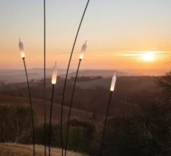 Lampadaire, Nilo, extérieur, blanc et noir, IP65, LED, 2700K, 410 lm, L11,5cm, H220cm - Karman