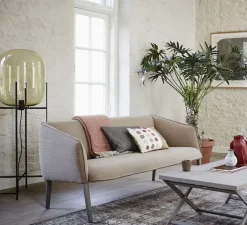 Lampadaire, Oda Big, verre fumé, ambre, H140cm - PULPO