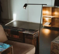 Lampadaire, One + Floor, noir, LED, 2700K, 245 lm, L46cm, H108,4cm - Tonone