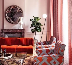 Lampadaire, One Globe, Slanted Base, Noir, LED, L48cm, H175cm - Atelier Areti