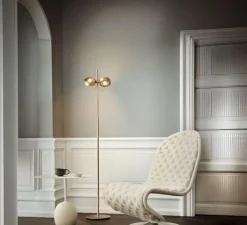 Lampadaire, Orbit Floor, laiton, LED, dim, 2700K, 2250 lm, H99,2cm - Light Point